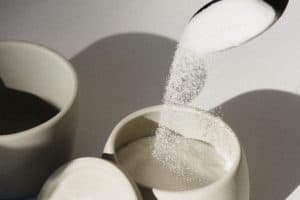 Sugar in a spoon