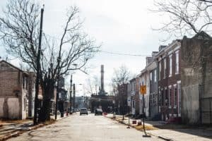 Picture of a neighborhood street