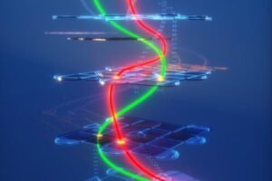 Topological quantum computations are accomplished by entwining the world-lines of non-Abelian anyons.