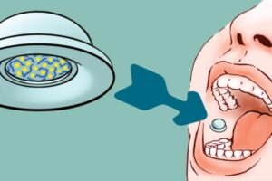 The suction cup contains active ingredients and can be pressed onto the lining of the check with two fingers. (Graphic: Luo Z et al. 2023, edited)