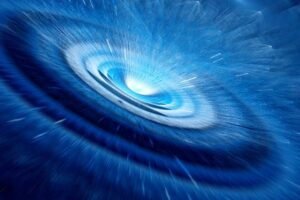 Artist's impression of a white hole.