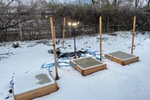 Self heating concrete samples